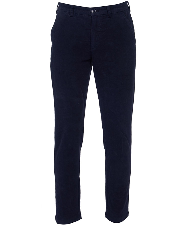 Pantalones Barbour Neuston Moleskin Trousers Hombre Azules | 352608-EIK