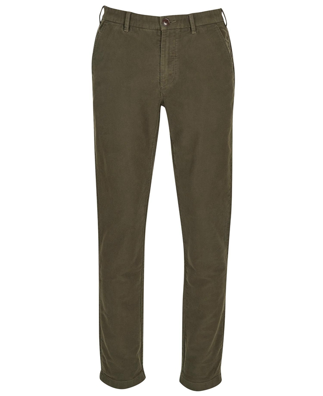 Pantalones Barbour Neuston Moleskin Trouser Hombre Verde Oliva | 762910-BIE