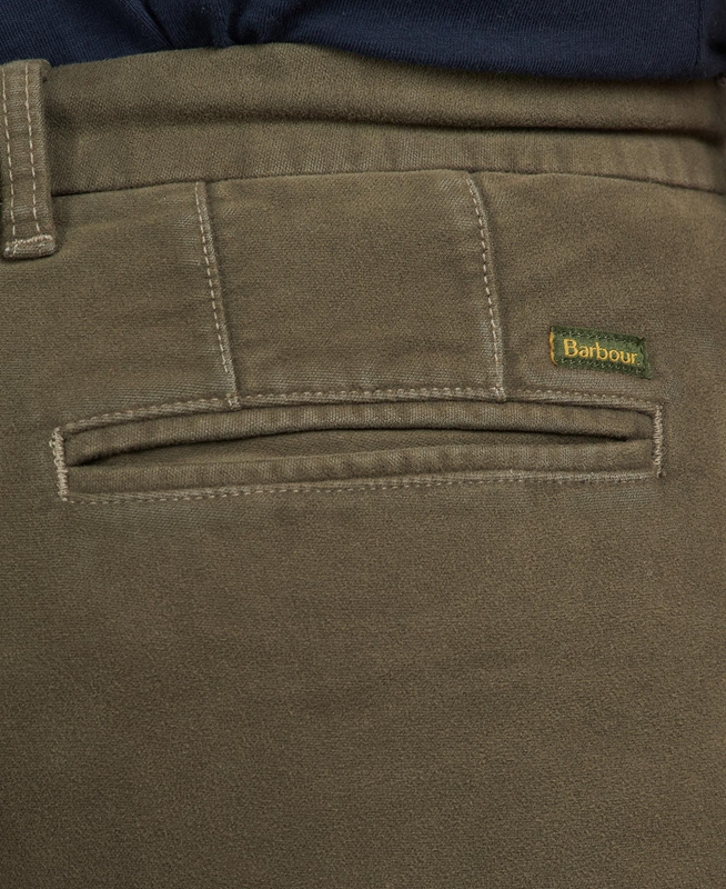 Pantalones Barbour Neuston Moleskin Trouser Hombre Verde Oliva | 762910-BIE