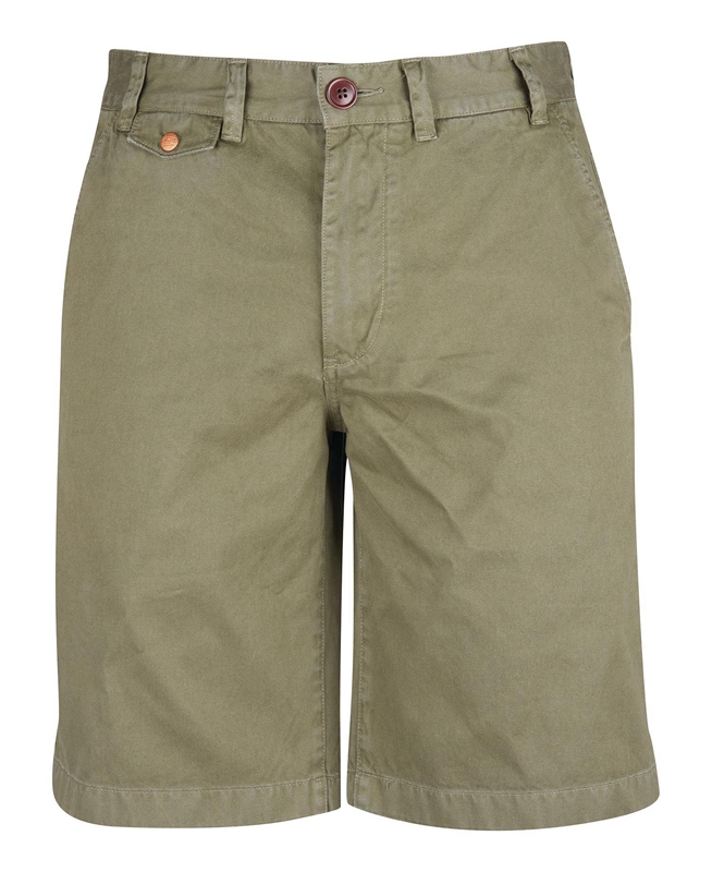 Pantalones Barbour Neuston Twill Hombre Verde | 349652-TMQ