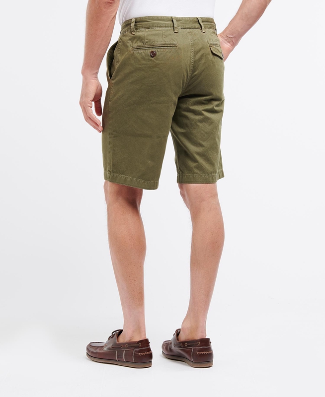 Pantalones Barbour Neuston Twill Hombre Verde | 349652-TMQ