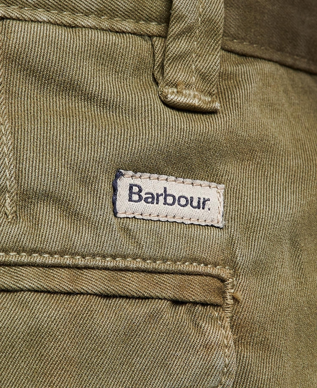 Pantalones Barbour Neuston Twill Hombre Verde | 349652-TMQ