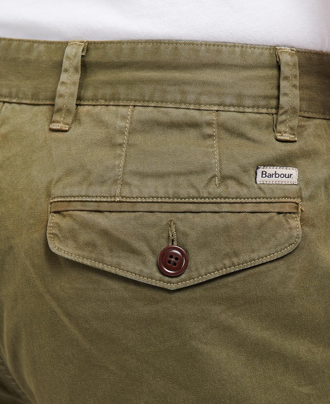 Pantalones Barbour Neuston Twill Hombre Verde | 349652-TMQ