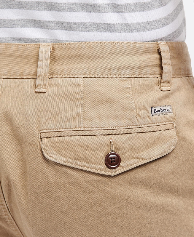 Pantalones Barbour Neuston Twill Hombre Beige | 920167-IZV