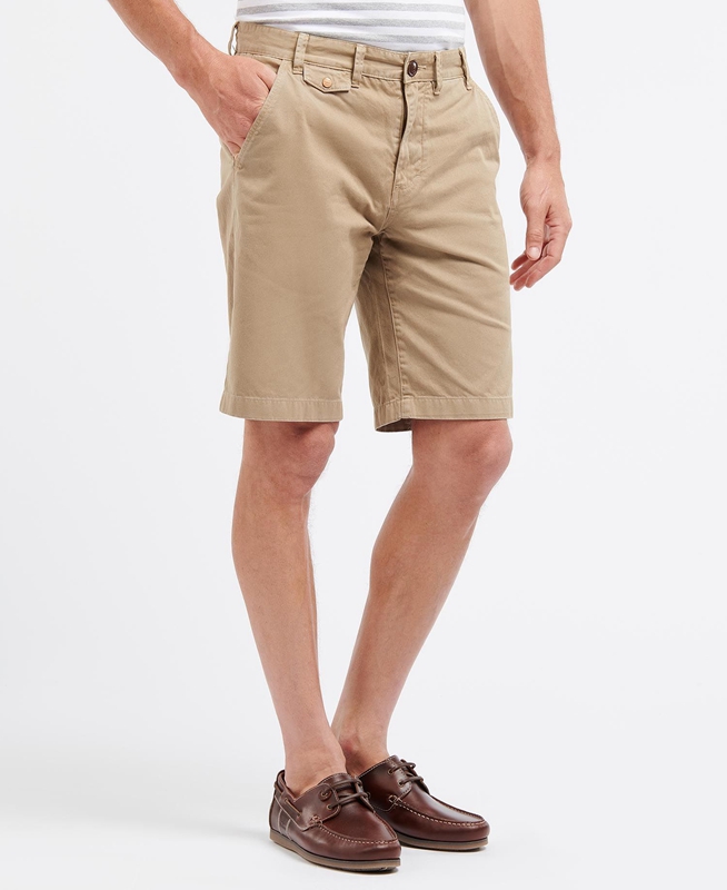 Pantalones Barbour Neuston Twill Hombre Beige | 920167-IZV