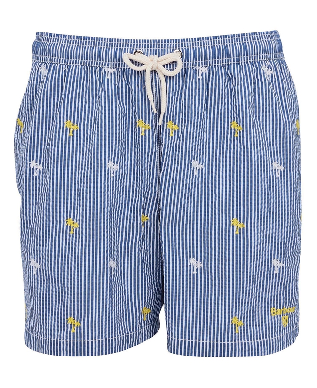 Pantalones Barbour Palm Stripe Swim Hombre Azul Marino | 785149-ORB