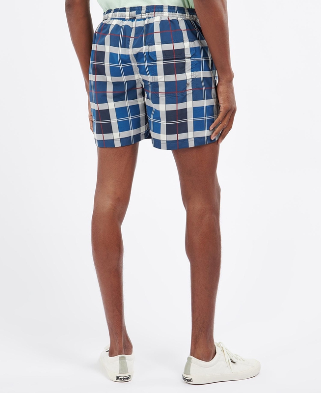 Pantalones Barbour Tartan Swim Hombre Azul Marino | 520349-CMG