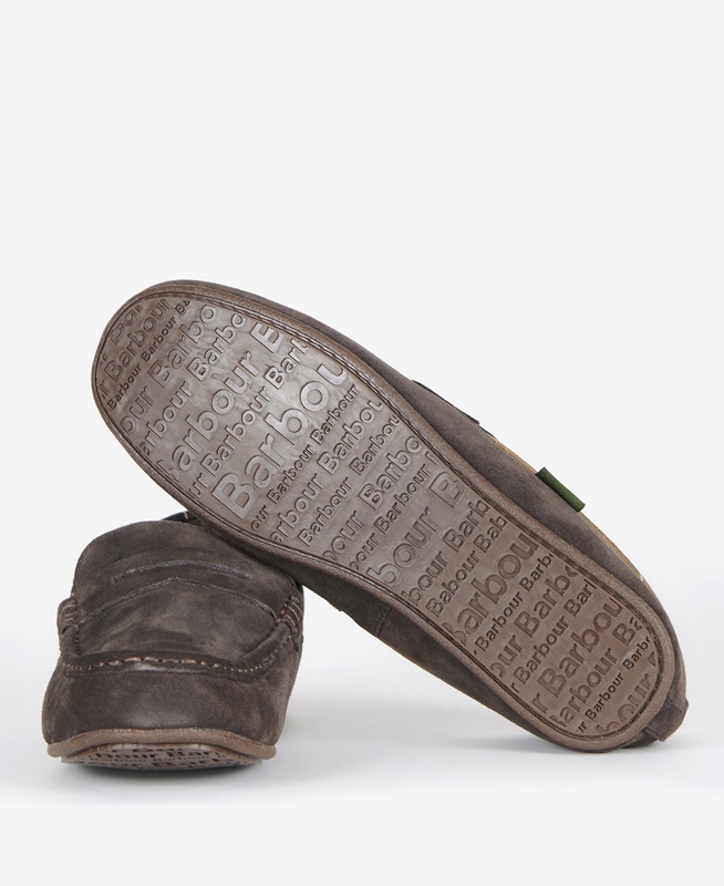 Pantuflas Barbour Porterfield Hombre Marrones | 769453-KUF