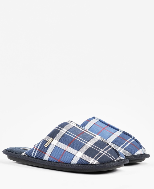 Pantuflas Barbour Young Hombre Azules | 346078-ENJ