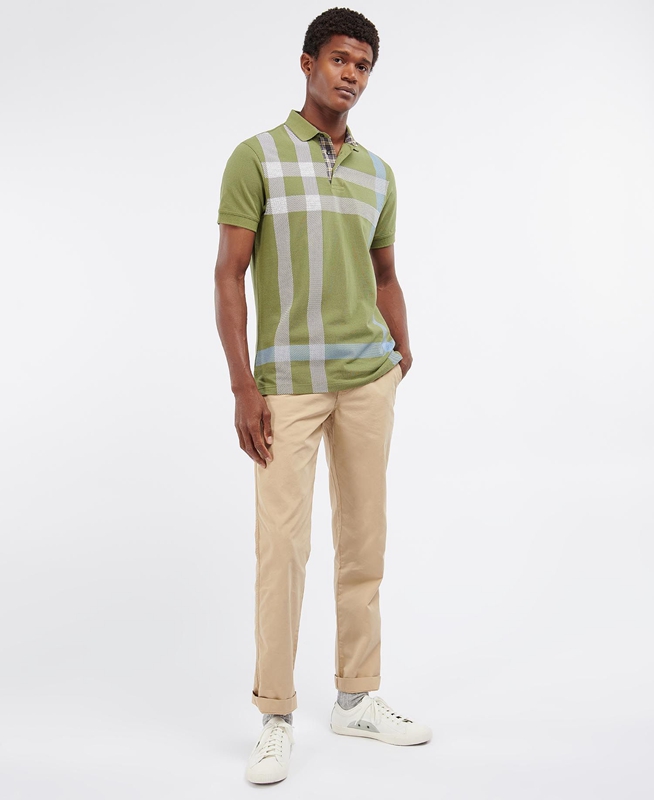 Polo shirts Barbour Blaine Hombre Verde | 042987-WOJ