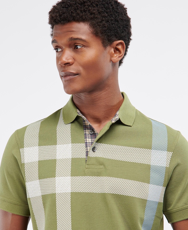 Polo shirts Barbour Blaine Hombre Verde | 042987-WOJ