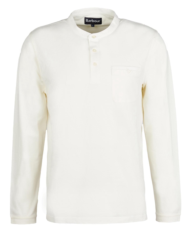 Polo shirts Barbour Explorer Henley Hombre Creme | 860412-JWF