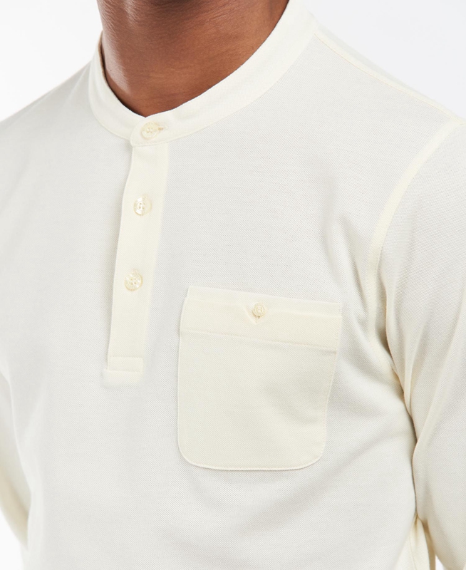 Polo shirts Barbour Explorer Henley Hombre Creme | 860412-JWF