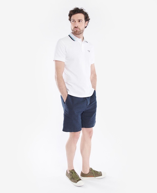 Polo shirts Barbour Otterburn Hombre Blancas | 347158-QKN