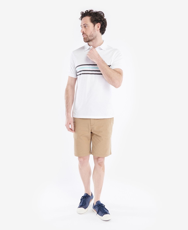 Polo shirts Barbour Silsden Hombre Blancas | 326879-NXZ