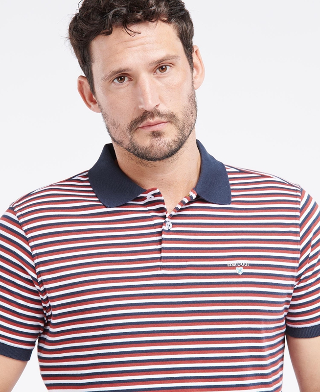 Polo shirts Barbour Swinden Hombre Rojas | 865173-VCH