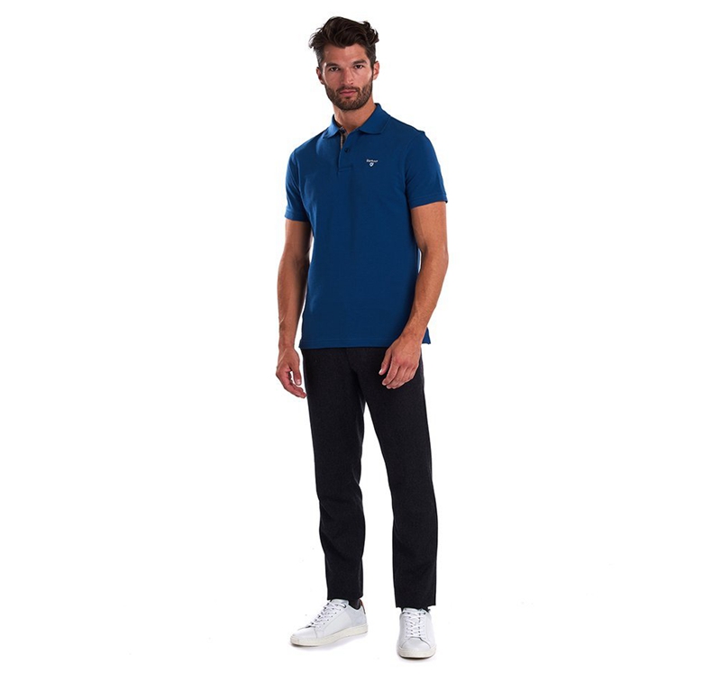 Polo shirts Barbour Tartanshirt Pique Hombre Azules | 954703-QAL