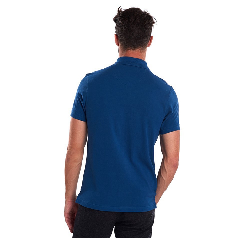 Polo shirts Barbour Tartanshirt Pique Hombre Azules | 954703-QAL