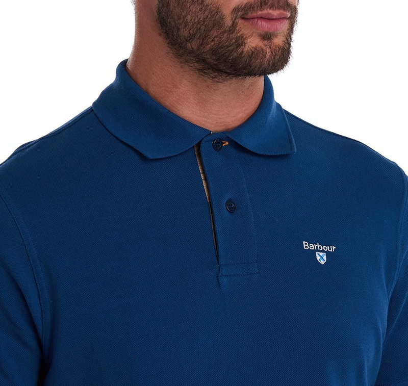 Polo shirts Barbour Tartanshirt Pique Hombre Azules | 954703-QAL