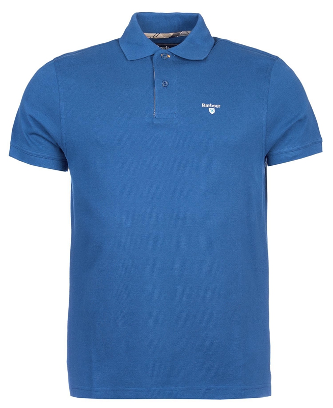 Polo shirts Barbour Tartanshirt Pique Hombre Azules | 954703-QAL