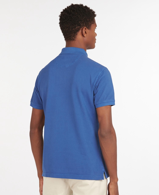 Polo shirts Barbour Washed Sports Hombre Azules | 803127-PYL