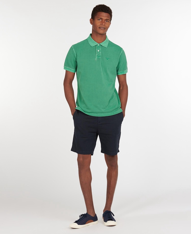 Polo shirts Barbour Washed Sports Hombre Verde | 834915-PVR