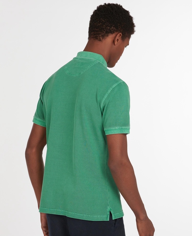 Polo shirts Barbour Washed Sports Hombre Verde | 834915-PVR