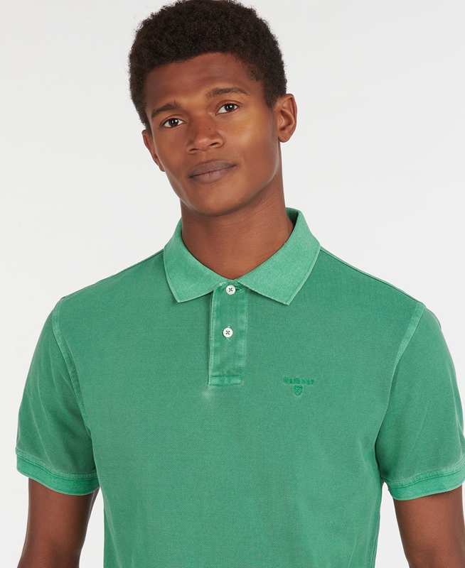 Polo shirts Barbour Washed Sports Hombre Verde | 834915-PVR