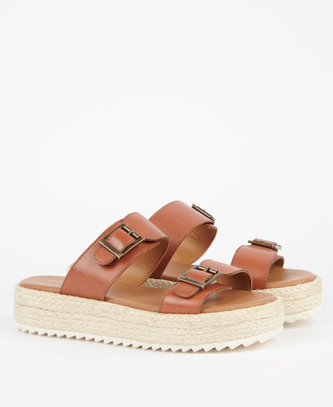 Sandalias Barbour Amelda Mujer Marrones | 405283-XTH