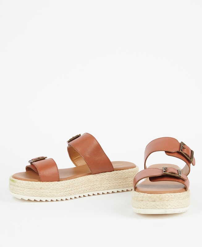 Sandalias Barbour Amelda Mujer Marrones | 405283-XTH