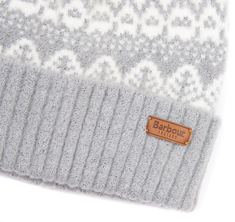 Sombreros Barbour Beanie Alpine Fair Isle Pom Mujer Gris | 041823-BIL