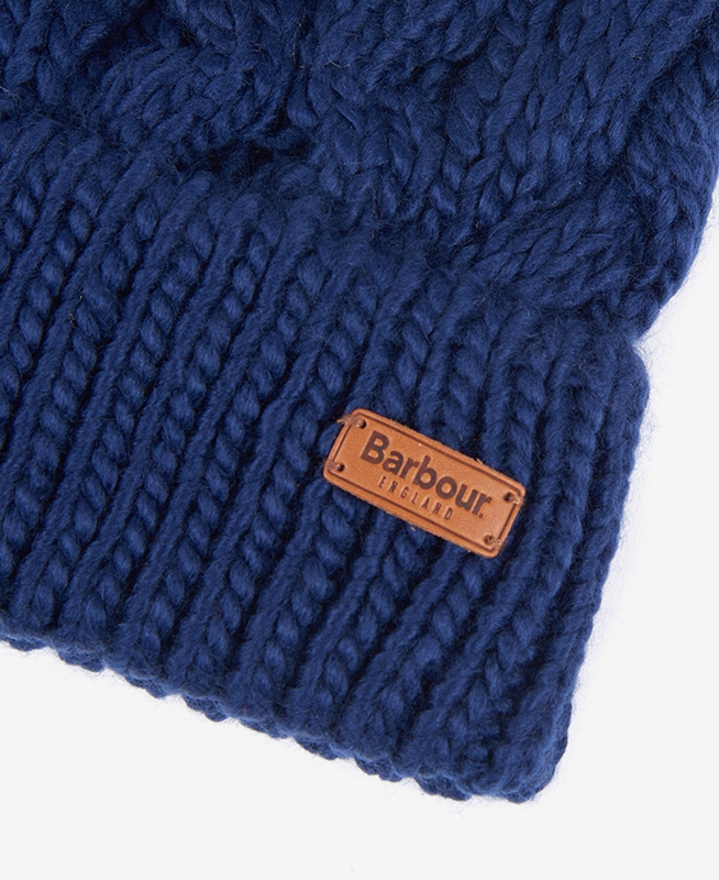 Sombreros Barbour Beanie Penshaw Cable Mujer Azules | 579204-AWY