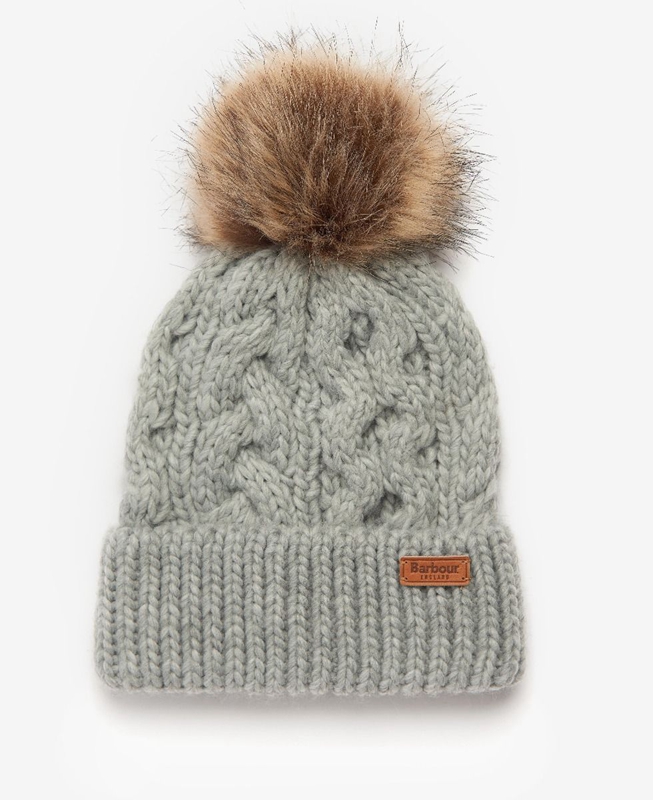 Sombreros Barbour Penshaw Beanie & Scarf Set Mujer Gris | 740562-VYC