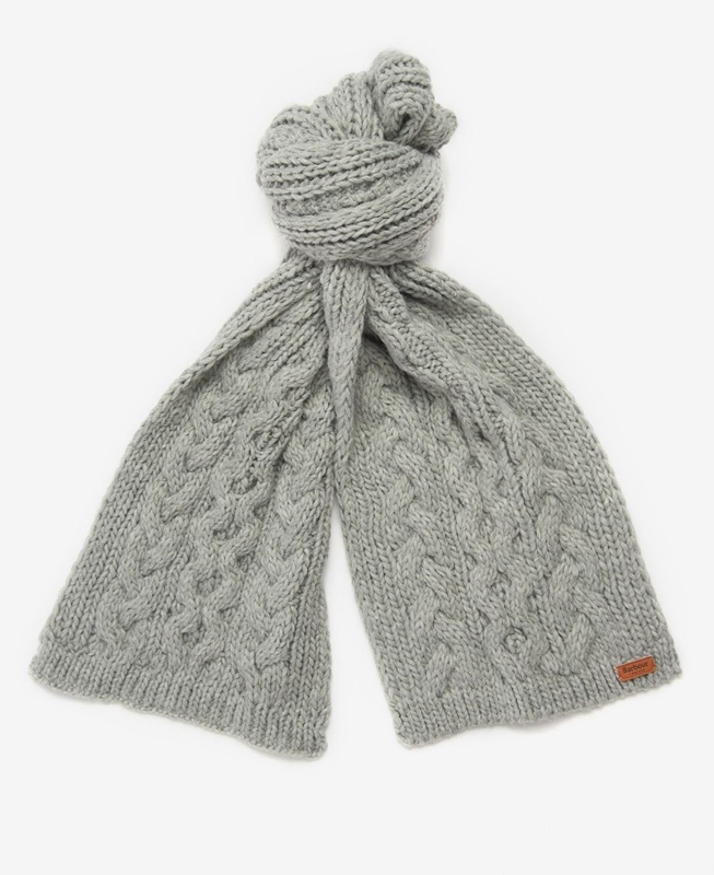 Sombreros Barbour Penshaw Beanie & Scarf Set Mujer Gris | 740562-VYC