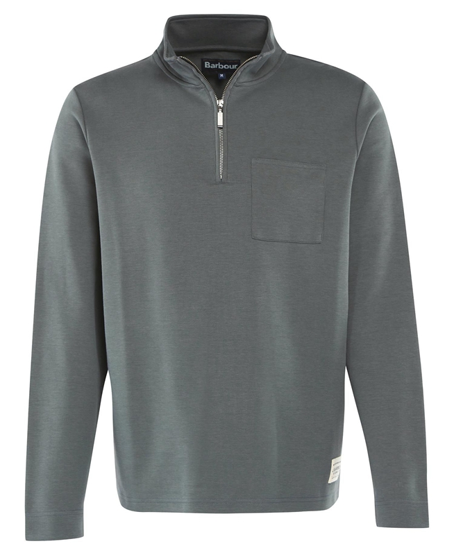 Sudaderas Barbour Broughton Half Zip Hombre Gris | 189270-CYW