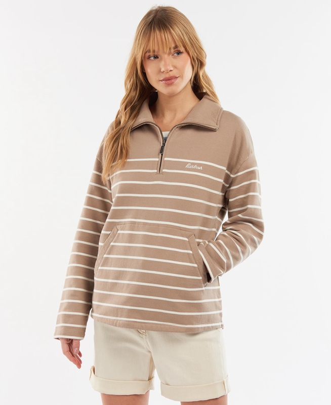 Sudaderas Barbour Explorer Ember Mujer Beige | 958723-YHO