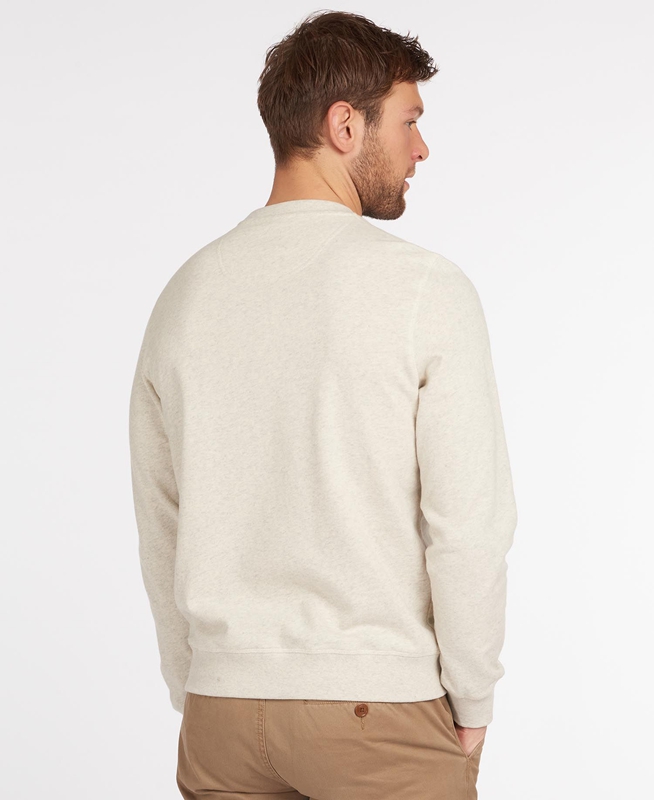 Sudaderas Barbour John Crew Neck Hombre Beige | 230475-TOU