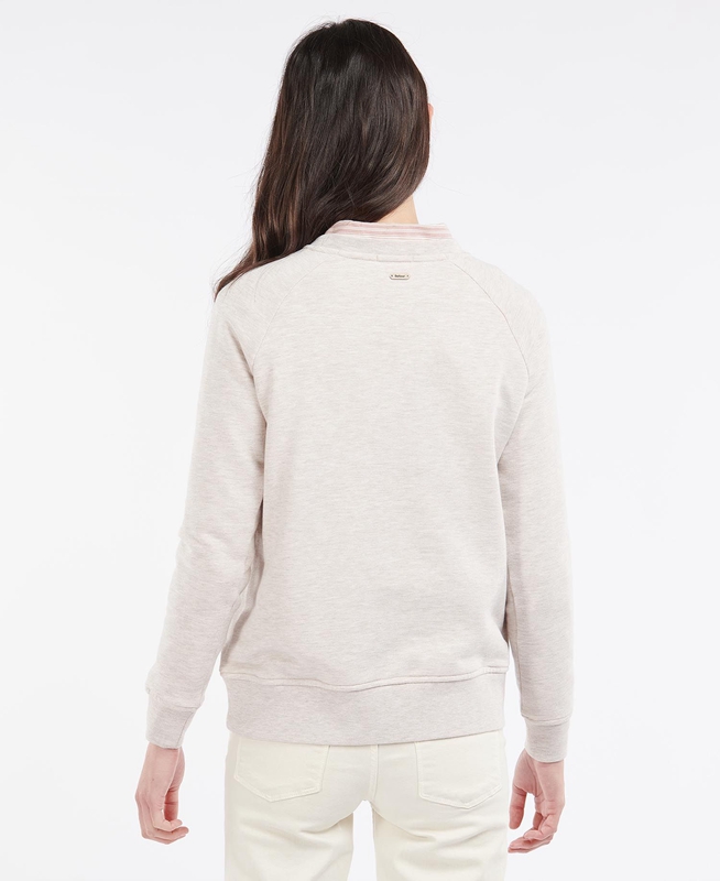 Sudaderas Barbour Otterburn Mujer Beige | 139856-JDK