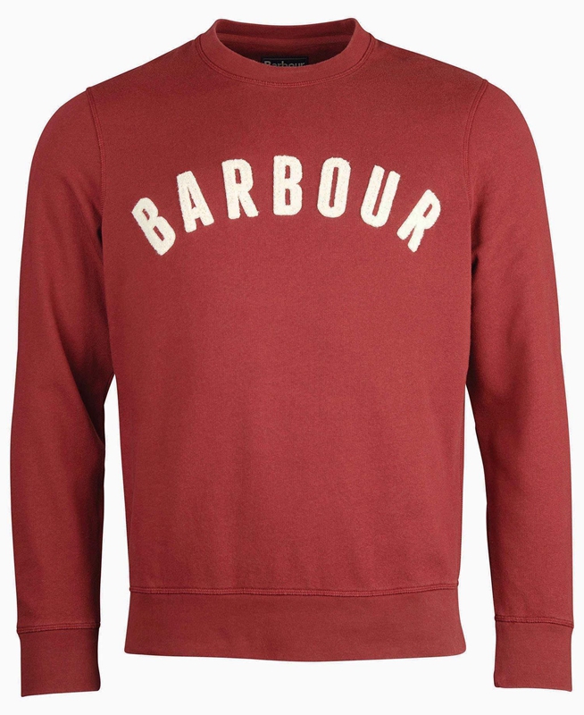 Sudaderas Barbour Prep Logo Crew Hombre Rojas | 847231-PDV