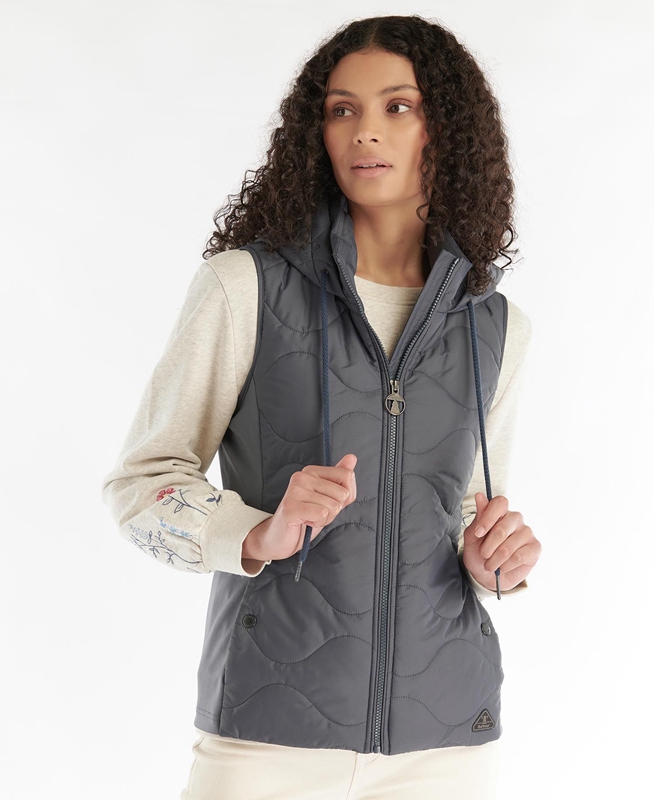 Sudaderas Barbour Thrift Quilted Mujer Gris | 052176-BIQ