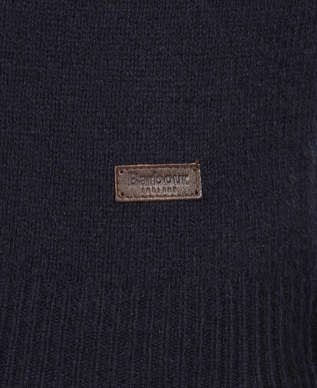 Suéteres Barbour Essential Patch Half Zip Hombre Azul Marino | 096782-DEC