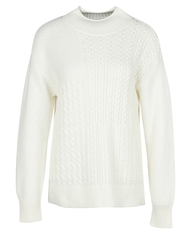 Suéteres Barbour Fairbarn Knit Mujer Blancas | 189750-NDK