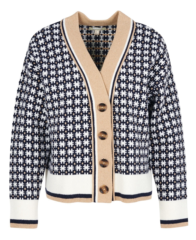 Suéteres Barbour Francesca Cardigan Mujer Multicolor | 326980-NOP