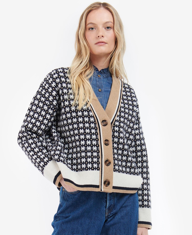 Suéteres Barbour Francesca Cardigan Mujer Multicolor | 326980-NOP