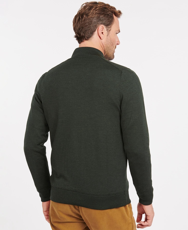 Suéteres Barbour Gamlan Half Zip Hombre Verde | 853279-ODB