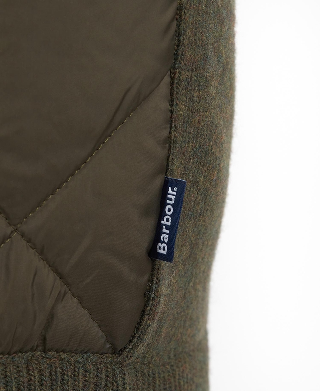 Suéteres Barbour Jacke Arch Diamond Quilt Knit Hombre Verde Oliva | 275490-KGO