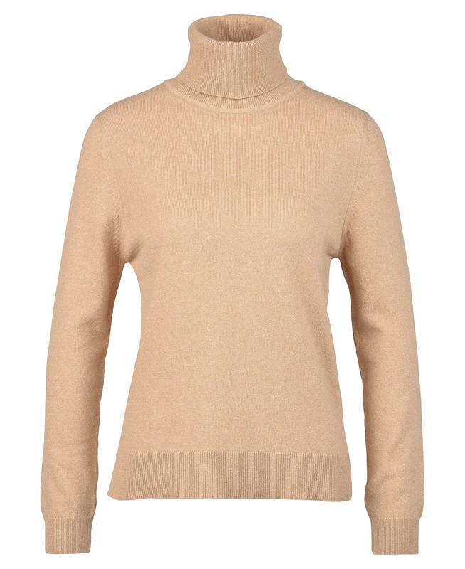 Suéteres Barbour Pendle Roll-Neck Mujer Marrones | 670253-ULH