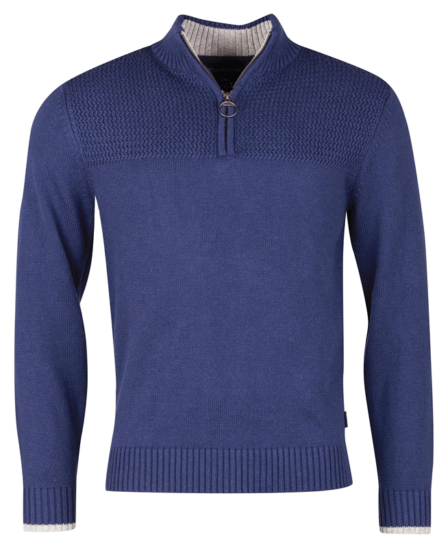 Suéteres Barbour Shoal Half Zip Hombre Azules | 315682-VDA