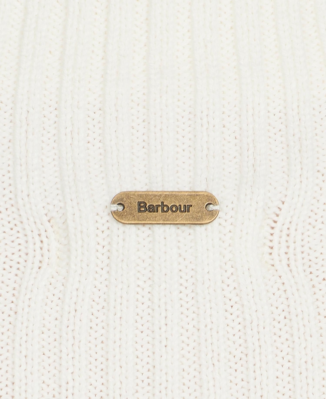 Suéteres Barbour Stitch Guernsey Cape Mujer Creme | 725109-GPS