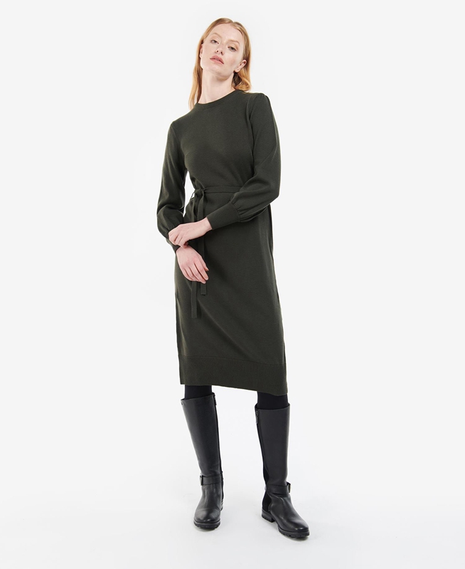 Vestido Barbour Birch Mujer Verde Oliva | 785302-GWD